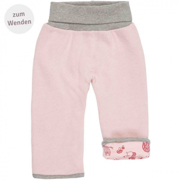Strick Wendehose Waldtiere rosa