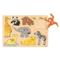 Steckpuzzle Zoo-Tiere - 8 tlg