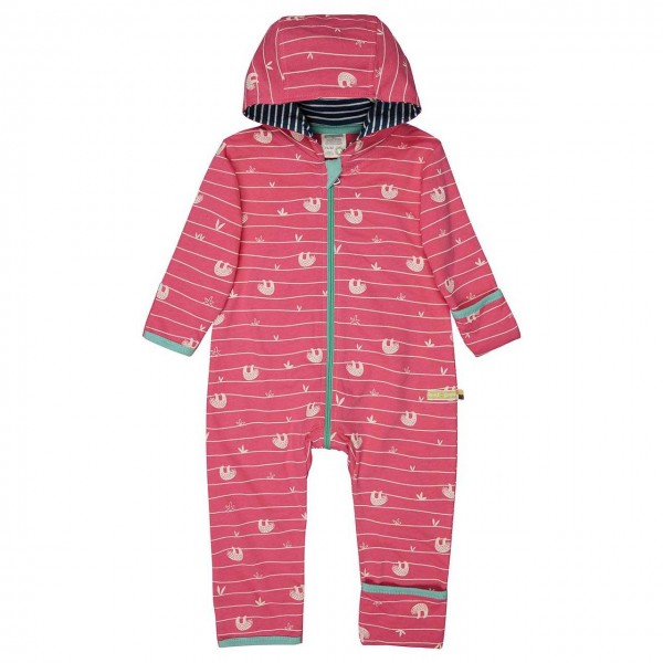 Leichter Sweatoverall Faultiere pink