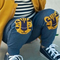 Krabbelhose Jeans-Optik Tiger blau