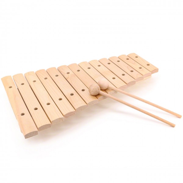 Xylophon mit 13 Ahorn Klangplatten für Kinder ab 3 Jahre