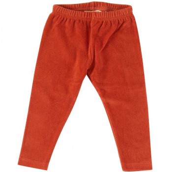 Warme Velour Leggings in orange