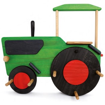 Kindergarderobe Holz Traktor 50 x 45 cm