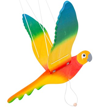 Mobile Papagei fürs Kinderzimmer 30 x 50 cm