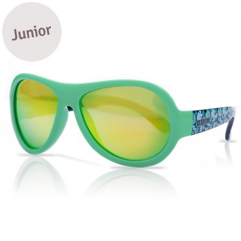 Kinder Sonnenbrille 3-7 schadstofffrei Bläter Print grün