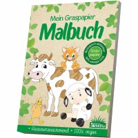 Mein Graspapier Malbuch - Bauernhoftiere