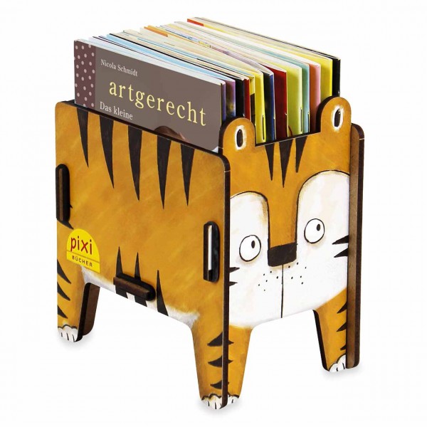 Pixi-Tiger als Aufbewahrungsbox für Pixi-Bücher