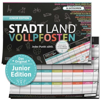 Stadt Land Vollpfosten- Junior Edition A4 ab 9