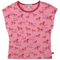 Sommer Shirt Pferde-Druck rosa
