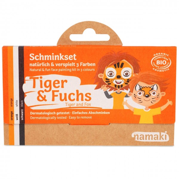 Bio Kinderschminke Tiger & Fuchs 3 Farben