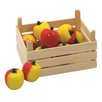 Obst Kiste für Kaufmannsladen - Apfel