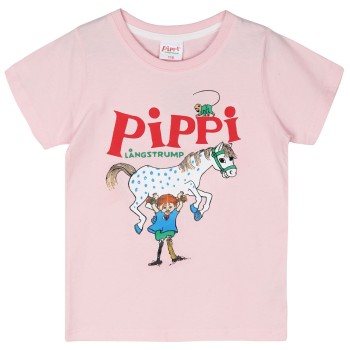 Shirt kurzarm Pippi Langstrumpf rosa