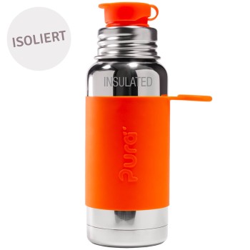 Thermo Trinkflasche Sportverschluss orange 475ml