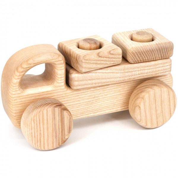 Steckspielzeug Holzauto klein – ab 10 Monaten