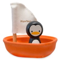 Badewannenspielzeug Segelboot Pinguin