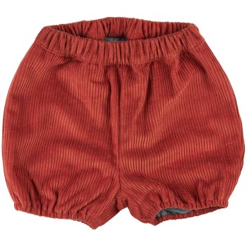 Warme, robuste Cord Shorts rostrot