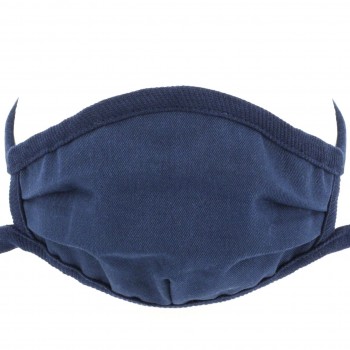 Wiederverwendbare Maske mit elastischen Bändern – Mundbedeckung marine