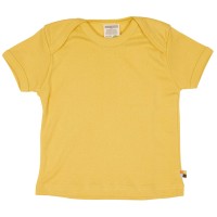 Leichtes T-Shirt Rippe uni gelb