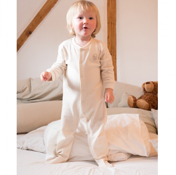 Schlafanzug Einteiler mit Druckknöpfen - warm und kuschelig