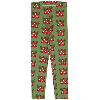 Jersey Leggings weihnachtlich grün