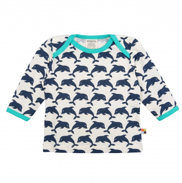 Bio Shirt Delfin langarm marine