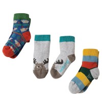 3er Pack Bio Frugi Socken Rentier
