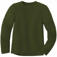 Weicher Linksstrick-Pullover oliv-grün