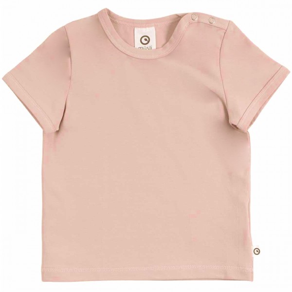 Schlichtes elastisches T-Shirt rosa