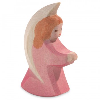 Engelchen rosa Holzfigur 8 cm hoch