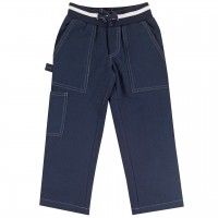 Robuste Twill Hose in navy