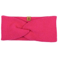Wolle Seide Stirnband pink