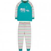 Schlafanzug mit Elefanten Aufnäher