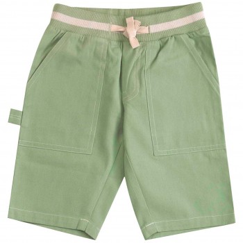 Robuste Twill Shorts grün