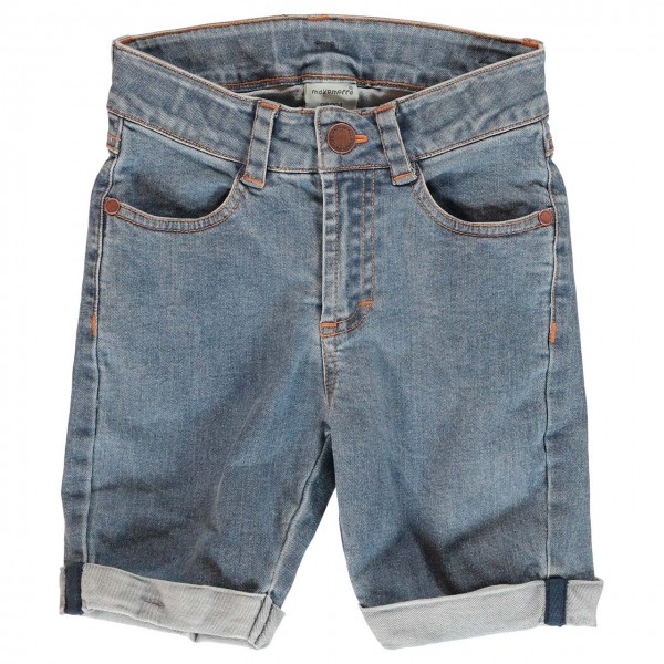 Elastische Jeans Shorts knielang medium Denim