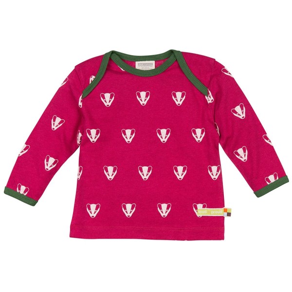 Wolle Baumwolle Shirt Dachs berry